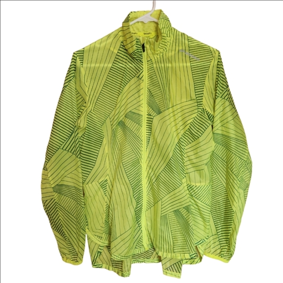 Brooks Jackets & Blazers - BROOKS RUN HAPPY DRIFT SHELL LIGHTWEIGHT WINDBREAKER JACKET SIZE MED WOMENS